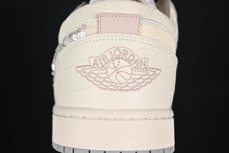 All categories Air Jordan Jordan series basketball shoes Air Jordan 1 Low Air Jordan 1 Low AJ1 Joe 1 flash diamond white crack low-top cultural casual sneakers IH7323-100